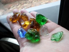 andara crystal - monatomic andara glass - 45 grams - H12 - 7 pieces