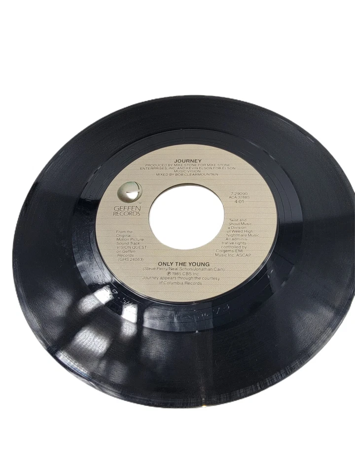 Journey Only The Young Vision Quest Movie Soundtrack 45 Record - Image 2 of 4