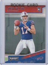 JOSH ALLEN ROOKIE CARD 2018 Playoff Football RC Buffalo Bills ~ RED HOT!