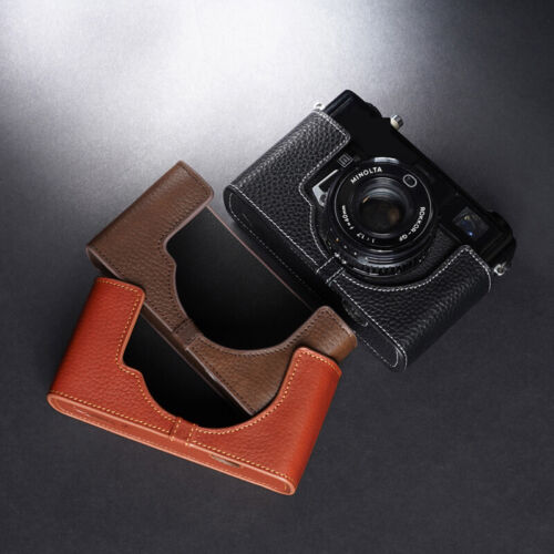 Genuine Leather Handmade Camera Half Cases Bag Covers Fit For Minolta Hi-Matic E - 第 1/28 張圖片