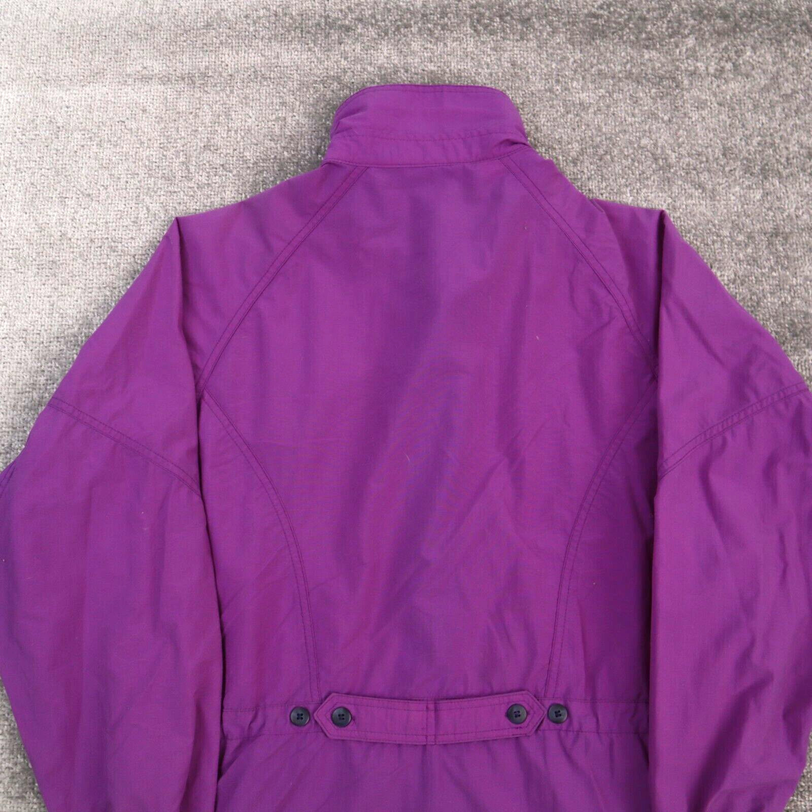 Columbia Women's Small Solid Purple Button Zip Wi… - image 11