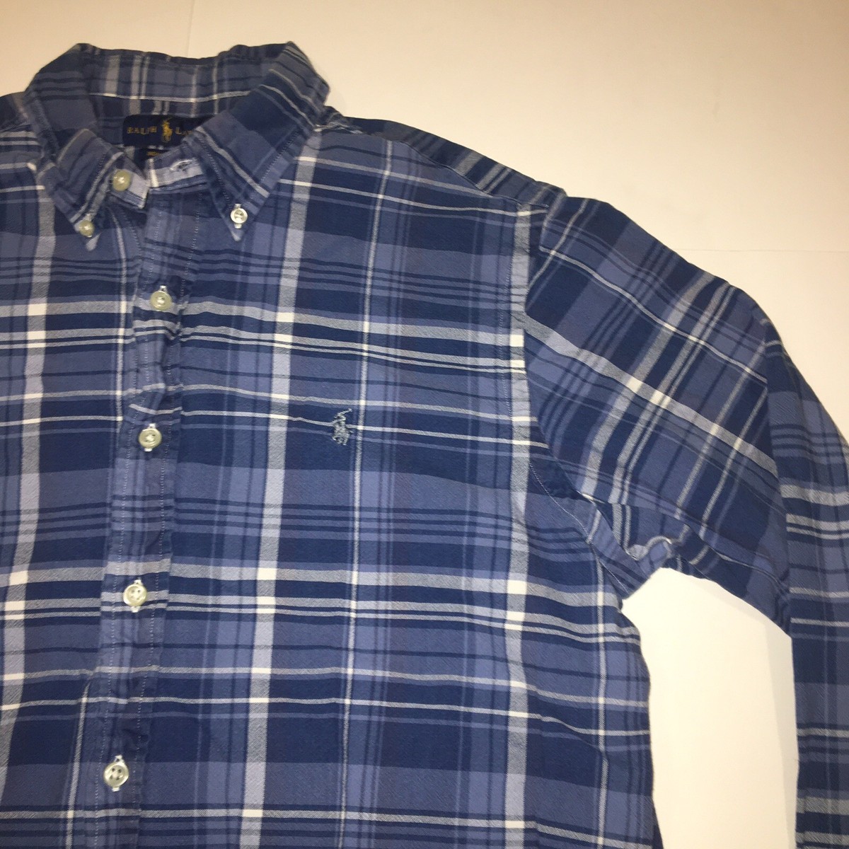 Polo Ralph Lauren Shirt Button Front Long Sleeve Indigo