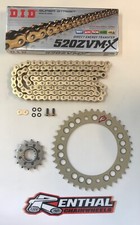 DID Gold 520 Pitch Chain & Renthal Sprocket Kit Honda CBR1000RR Fireblade 04-25