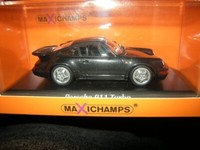 1:43 Maxichamps Porsche 911 Typ 964 Turbo 1990 Black/Schwarz In Ovp