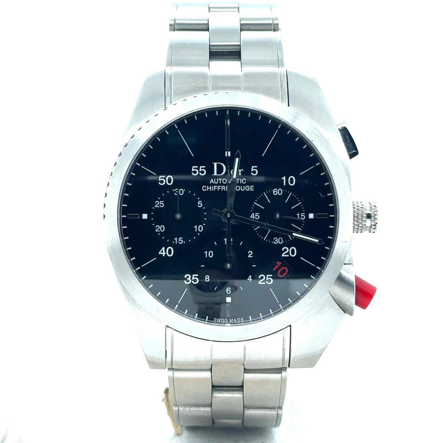 Dior Chiffre Rouge Chronographe Automatique 38mm Acier Inoxydable Homme CD084610M001