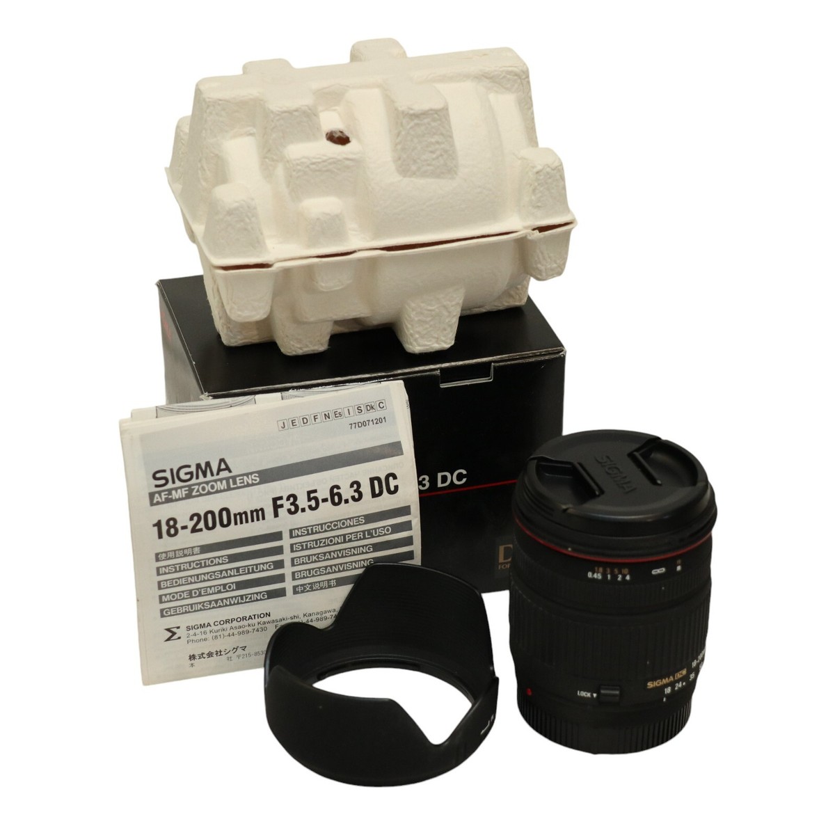 シグマ AF-MF ZOOM LENS 18-200 f3.5-6.3 DC レンズ(ズーム) SIGMA AF-MF
