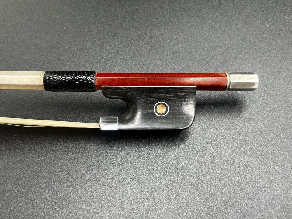 Sartory Copy Pernambuco 大提琴弓乌木青蛙银色安装 81.6 克 全新 — 第 2/4 张图片