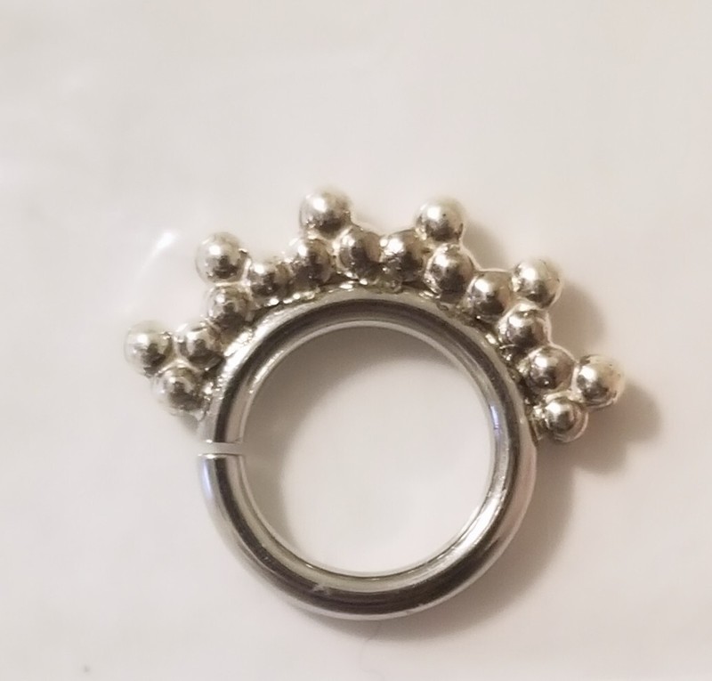 Anatometal 16g Sabrina Silver Ring 5/16