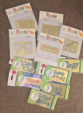 Lot of 11 SIZZIX Simple Impressions Ellison Designs - NEW USED