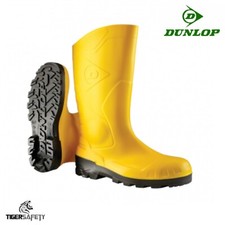 Dunlop Devon Calf Short Half Length Steel Toe Safety Wellington Boots Wellies 
