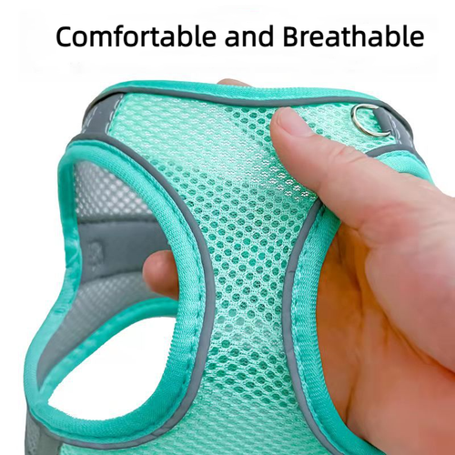 AU Adjustable Puppy Breathable Mesh Leash Reflective VestPet Dog Harness Vest - Picture 3 of 24