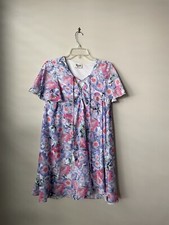 Show Me Your Mumu S Floral Printed Dress Lace Up Trendy Lounge Comfort Cute