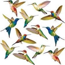 18Pcs Hummingbird Window Clings Anti Collision Window Decals Bird Alert Stickers