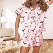 Espresso Martini Pajamas Set, Espresso Martini Pajamas, Sleepwear Loungewear Set