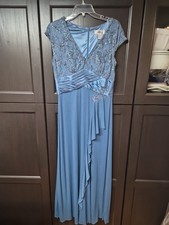 Patra Size 12 Mother Of Bride Or Formal Dress Size 12 Blue Deep. Floral Design