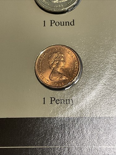 Coin Sets of All Nations St. Helena, Colony Of With Card 1984 - Picture 9 of 18