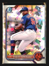 2022 Bowman #BCP-51 Robert Dominguez Chrome Prospects Atomic Refractors Mets