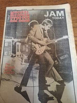 THE JAM : Vintage NME Magazine NOVEMBER 1978 X-Ray Spex Sham 69 Siouxsie Punk