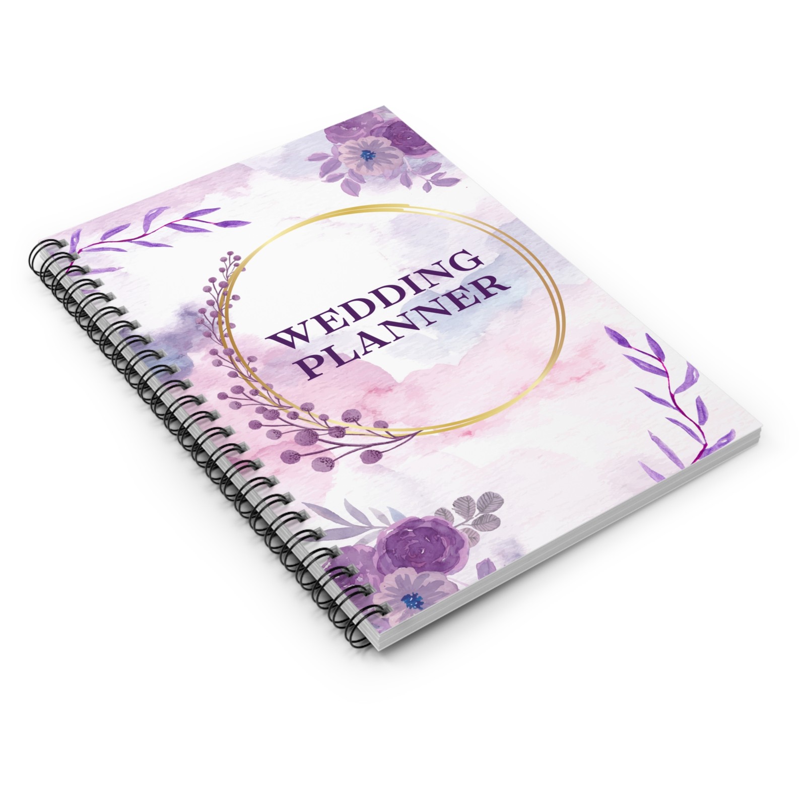 Wedding Planner Notebook - Floral Spiral Journal for Brides, Bridal ...