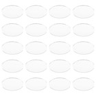 20 Pcs Oval Lens Makeup Mirror Travel Small Mirrors Craft for Crafts