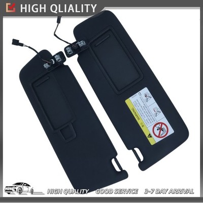 Black Front sun visor with vanity mirror for VW Golf 7 2013-2021 5GG857551