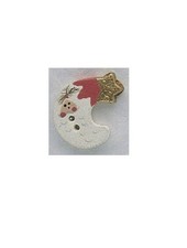 Mill Hill Ceramic Buttons 86153 Crescent Santa