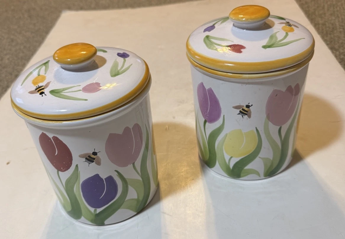 Starbucks Ceramic Pottery Coffee / Flour Canisters Set Of Two Made In Hungary
Opens in a new window