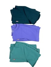  3 Figs Catarina One Pocket Scrub Top Women's Large Technical Stretch Shirts
