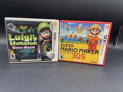 Luigi's Mansion Nintendo, Super Mario Makers 3DS No Manuals Role Playing Combo