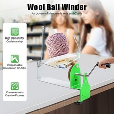 Hand Operated Large Yarn Ball Winder Jumbo Nylon Fiber/Wool/String Ball Winder 