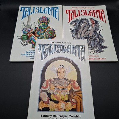 3x Talislanta - Fantasy Rollenspiel: Chroniken, Spielerhandbuch, Monsterhandbuch