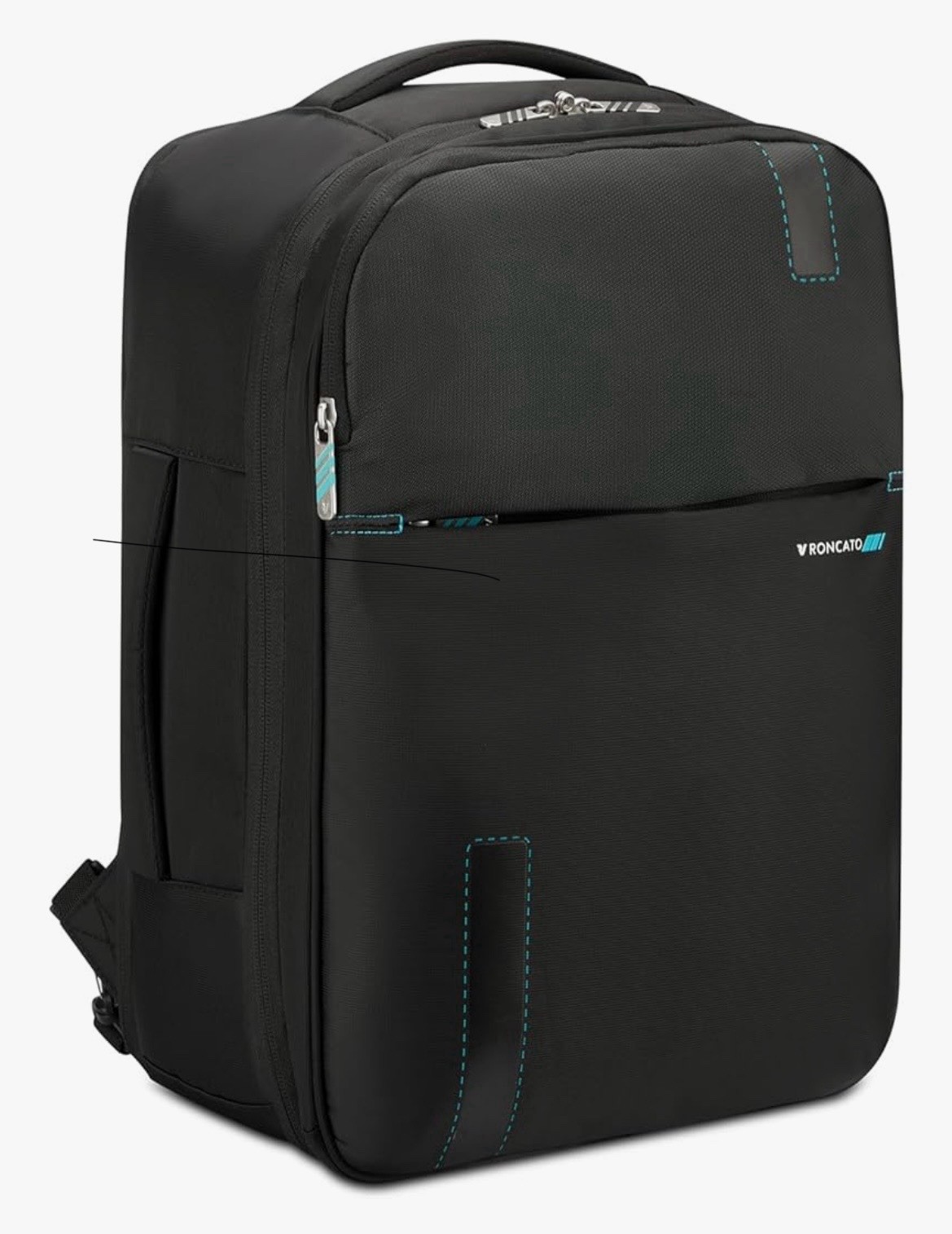 Mochila para portátil Roncato Speed Travel negra, bolsa de viaje debajo del asiento, nueva con etiquetas