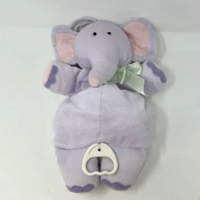 Kids II Musical Circus Hat Elephant Plush Baby Crib Pull Toy Lovey Vintage WORKS