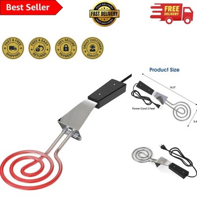 700W Electric Charcoal Starter with Spiral Element - Quick Ignition for BBQ
