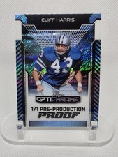 Cliff Harris 1/1 Pre-Production Proof🔥Leaf Optichrome Rare SSP🔥