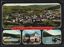 Stadtkyll /Nordeifel, Hotel-Pension Masson, Freibad, Stausee, Ansichtskarte 