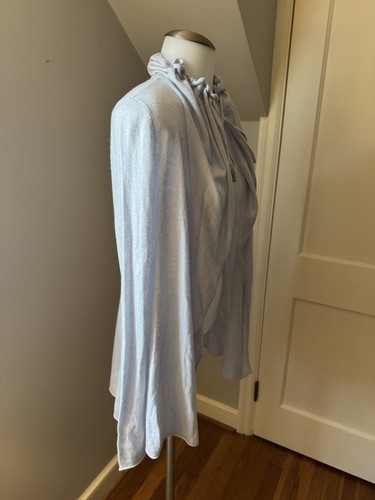Women’s Lilly Pulitzer Blue Open Cardigan Long Sleeve Cashmere Wool Blend XS - Picture 4 of 18