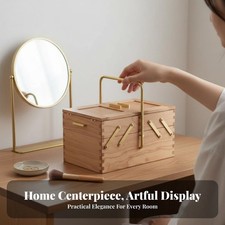 Boîte à Bijoux Compartimentée Multi-Niveaux Organisateur En Porte-à-Faux