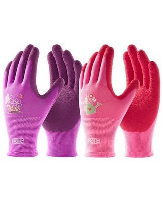 PACIFIC PPE 6 Pairs Gardening Gloves for women Medium (Pack of 6), Purple+red 