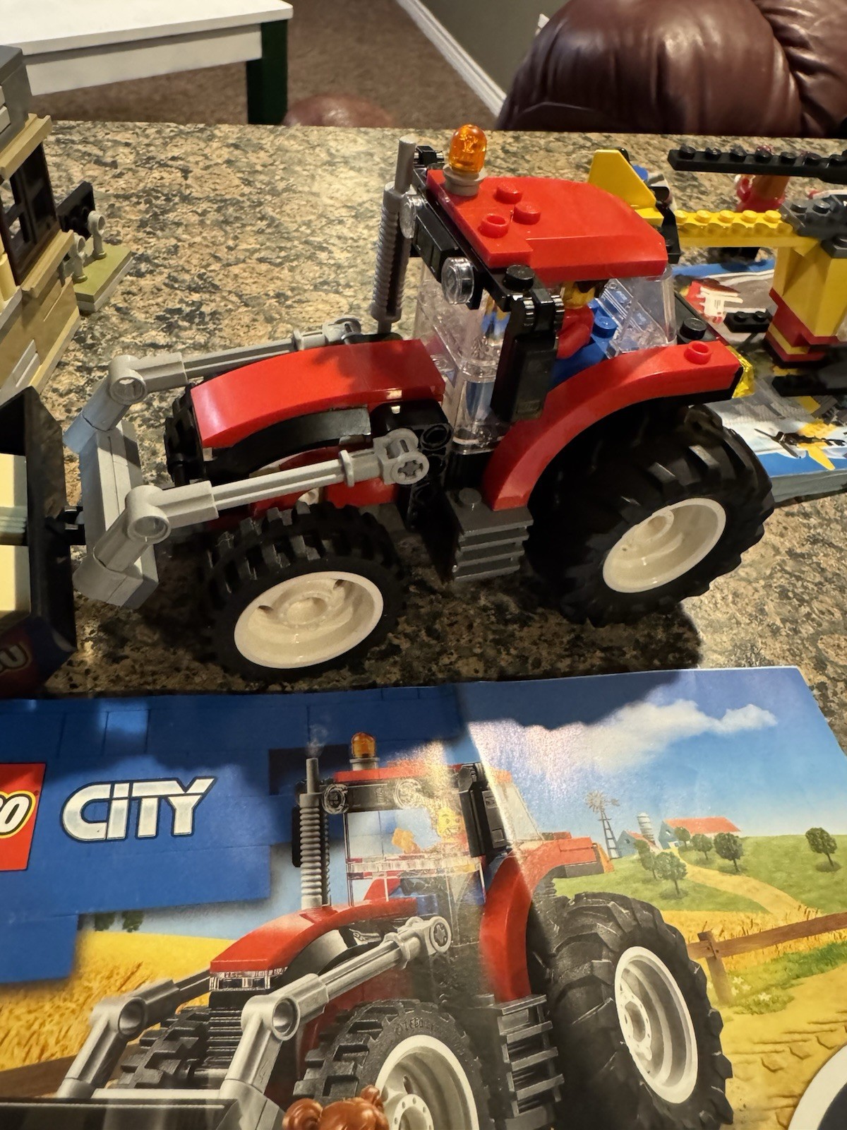 LEGO City Farm Tractor Building Set 60287 with Farmer Minifigure