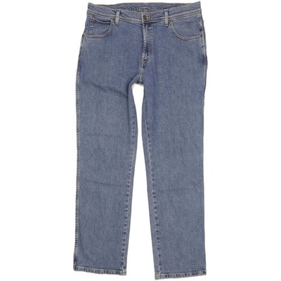 Wrangler robuste Qualität Herren blau Straight Stretch Jeans W36 L32 (106550)