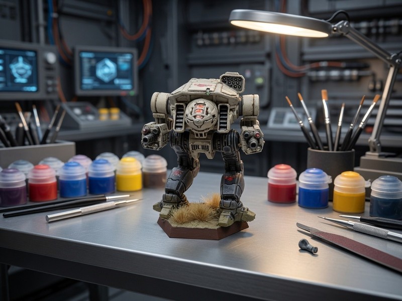 Battletech  Dire Wolf / Daishi , Pro Painted, Clan Wolf Beta Galaxy