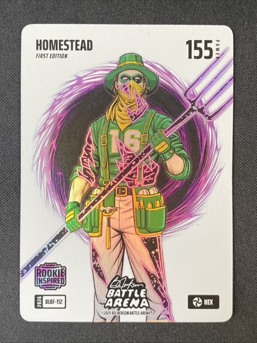 HOMESTEAD (Nick Kurtz) Bo Jackson Battle Arena BLBF-112 HEX Blizzard Battlefoil