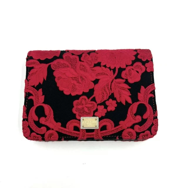 11.04 002 Dolce & Gabbana Ayers Paneled Embroidered Satin Clutch