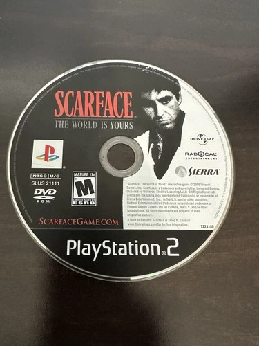 Scarface: The World Is Yours - PlayStation 2 PS2 Disc Only RARE