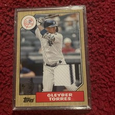 2022 Topps Series 1 - 1987 Topps Baseball Relics Gleyber Torres #87R-GT (MEM)