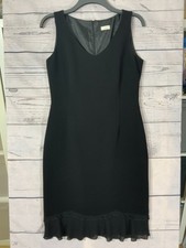 Max Pierre Womens Sleeveless Black V Neck Dress Size 12 (A3)