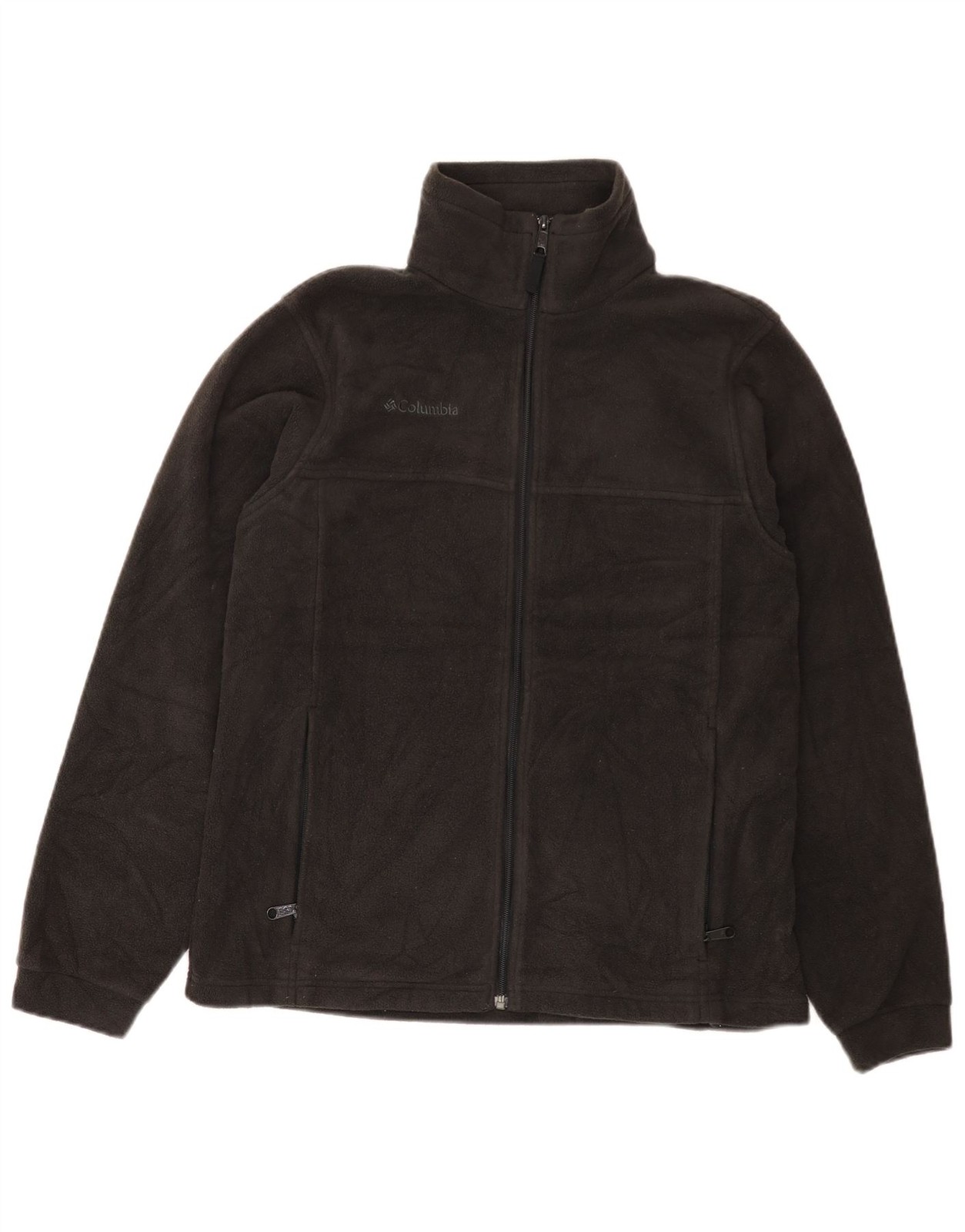 COLUMBIA Boys Fleece Jacket 15-16 Years Black Polyester LZ13