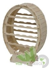 BOTTICELLA PORTABOTTIGLIE FORMA DI BOTTE LEGNO MASSELLO 18 POSTI 51x23xh74 CM