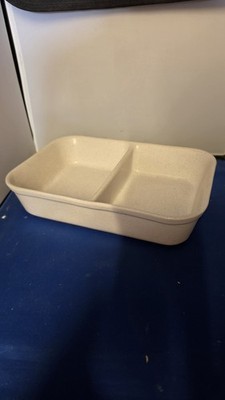 Denby Steingut Leinen geteilt Gemüse Servierschale